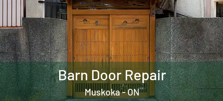  Barn Door Repair Muskoka - ON