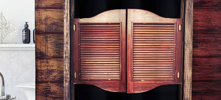 Installing Saloon Door Hinges in Muskoka, ON