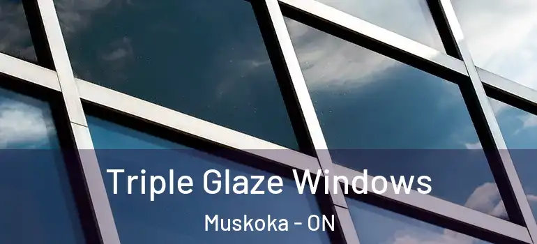 Triple Glaze Windows Muskoka - ON